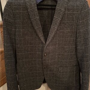 Zara Gray Plaid Blazer